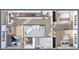 Upstairs floor plan, showing bedrooms and bathrooms at 13750 Park Blvd # 3, Seminole, FL 33776