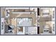 Upstairs floorplan with bedrooms and bathrooms at 13750 Park Blvd # 6, Seminole, FL 33776