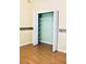 White closet with wire shelving and light green walls at 31216 Masena Dr, Wesley Chapel, FL 33545