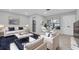 Bright living room featuring sleek white furniture, modern decor, and ample natural light at 4444 Swift Rd # 20, Sarasota, FL 34231