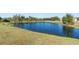 Serene pond view with grassy areas at 12005 Whistling Wind Dr, Riverview, FL 33569