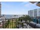 Balcony with water views and seating area at 2109 Bayshore Blvd # 603, Tampa, FL 33606