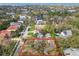 Real estate aerial view of a home in a leafy residential area, conveniently close to beach and city at 4611 W Lowell Ave, Tampa, FL 33629