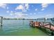 Relaxing wooden dock extending over calm waters at 518 20Th Ave, Indian Rocks Beach, FL 33785