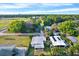 An aerial view of the property showcasing its lush surroundings and neighborhood at 5418 10Th Ave S, Gulfport, FL 33707