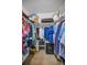 Walk-in closet with ample space for storage and organization at 5817 Park N St # 204, St Petersburg, FL 33709