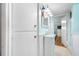 Clean bathroom with white vanity and bathtub shower combo at 5820 43Rd N Ter # 1403, St Petersburg, FL 33709