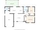 Detailed floor plan layout showcasing the arrangement of rooms, including living spaces and bedrooms at 980 5Th Ne Ave, Largo, FL 33770