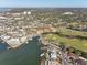 Aerial view of community near golf course and waterfront at 1630 Royal Palm S Dr # A, St Petersburg, FL 33707