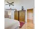Large main bedroom with hardwood floors and walk-in closet at 1630 Royal Palm S Dr # A, St Petersburg, FL 33707