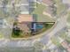 House with pool and fenced backyard in a residential neighborhood at 19301 Sandy Springs Cir, Lutz, FL 33558
