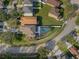 House with pool and fenced backyard in a residential neighborhood at 19301 Sandy Springs Cir, Lutz, FL 33558