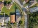 House with pool and fenced backyard in a residential neighborhood at 19301 Sandy Springs Cir, Lutz, FL 33558