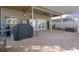 Screened patio with outdoor kitchen and seating at 19301 Sandy Springs Cir, Lutz, FL 33558