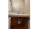 Bathroom vanity with sink, open cabinet doors, and light countertop at 6023 Osprey Lake Cir, Riverview, FL 33578