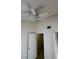 Bedroom with ceiling fan, wood-look flooring, and white walls at 6023 Osprey Lake Cir, Riverview, FL 33578