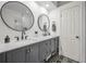 Bathroom with double vanity and marble countertop at 609 S Glen Ave # B, Tampa, FL 33609