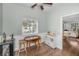 Charming breakfast nook with wood table and window seat at 609 S Glen Ave # B, Tampa, FL 33609