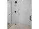 Large walk-in shower with hexagon tile floor at 609 S Glen Ave # B, Tampa, FL 33609