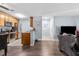 Open kitchen with stainless steel appliances and granite countertops at 10265 Gandy N Blvd # 905, St Petersburg, FL 33702