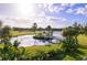 Scenic community lake with gazebo and bridge at 2320 Terra Ceia Bay Blvd # 403, Palmetto, FL 34221