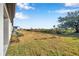 Spacious backyard with grassy area and mature trees at 31371 Cabana Rye Ave, San Antonio, FL 33576