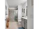 Bathroom with walk-in shower and vanity at 31371 Cabana Rye Ave, San Antonio, FL 33576