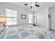 Bedroom with queen bed and closet at 31371 Cabana Rye Ave, San Antonio, FL 33576