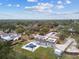 Aerial view of house with pool and backyard at 1308 Ivywood Dr, Brandon, FL 33510