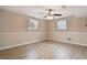 Empty bedroom with ceiling fan and multiple windows at 1308 Ivywood Dr, Brandon, FL 33510