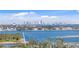 Expansive waterfront view of homes and the city skyline across the bay at 175 2Nd S St # P-08, St Petersburg, FL 33701