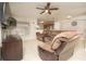 Open living room with recessed lighting and access to kitchen at 2633 Edgewater Falls Dr, Brandon, FL 33511