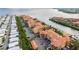 Aerial view of Grand Bellagio community and waterfront at 2749 Via Cipriani # 1032A, Clearwater, FL 33764