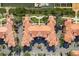 Direct overhead aerial view of Grand Bellagio community at 2749 Via Cipriani # 1032A, Clearwater, FL 33764