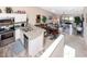 Open kitchen with island and stainless steel appliances at 6388 93Rd N Ter # 4603, Pinellas Park, FL 33782