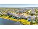 Aerial view showcasing a home's location in a residential community at 7506 Parkshore Dr, Apollo Beach, FL 33572