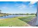 Peaceful lake view from backyard at 7506 Parkshore Dr, Apollo Beach, FL 33572