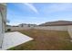 Backyard with patio and fenced perimeter at 10303 Charlotte Dr, Parrish, FL 34219