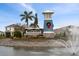 Community entrance sign at Bella Lago with fountain at 10303 Charlotte Dr, Parrish, FL 34219