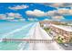 Aerial view of building, beach, and pier at 16308 Gulf Blvd # 303, Redington Beach, FL 33708