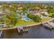 Stunning aerial view showcasing the home's prime waterfront location at 334 Blanca Ave, Tampa, FL 33606