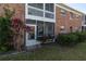 Private patio adjacent to the building exterior at 3515 41St S Ter # 221, St Petersburg, FL 33711