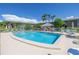 Inviting community swimming pool with lounge chairs at 3515 41St S Ter # 221, St Petersburg, FL 33711