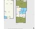 Floor plan showcasing the layout of a two-story condo unit at 433 S Paula Dr # 32, Dunedin, FL 34698