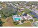 Community pool with a clubhouse and shuffleboard courts at 4514 Superior Ln, Clearwater, FL 33762