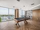 Game room featuring a pool table and scenic water views at 5120 Marina Way # 112, Tampa, FL 33611