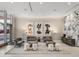 Elegant lobby with comfortable seating and modern art at 5120 Marina Way # 112, Tampa, FL 33611