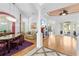 Elegant dining room with hardwood floors and a chandelier at 6099 Summit View Dr, Brooksville, FL 34601