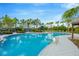 Inviting community pool surrounded by lush landscaping and shaded seating areas, perfect for relaxation at 11926 Cinnamon Fern Dr, Riverview, FL 33579