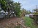 Large backyard with mature trees at 121 Pershing Ne St, St Petersburg, FL 33702